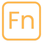 FnButton logo featuring an outlined Fn key design